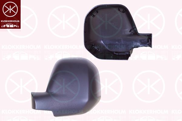 Housing, exterior mirror, black, Left, 8152 F6 (PEUGEOT), 8152 F6 (DS), 8152 F6 (CITROEN)