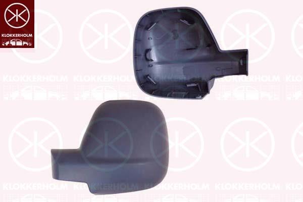 Housing, exterior mirror, Right, w/primer, 1608181080 (DS), 1608181080 (CITROEN), 1608181080 (PEUGEOT), 1679995380 (CITROEN)