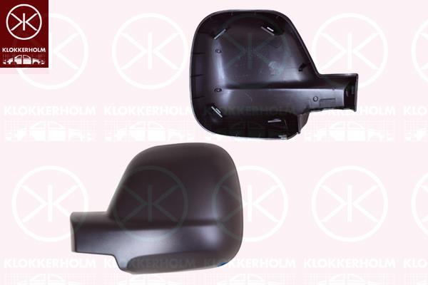 Housing, exterior mirror, Left, black, 1608750880 (DS), 1608750880 (CITROEN), 1608750880 (PEUGEOT), 1679995480 (CITROEN)