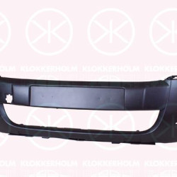 Bumper, w/primer, Front, with holes for trim/protective strip, Model Year to: 2015, 7401 QC (PEUGEOT), 7401 QC (DS), 7401 QC (CITROEN)