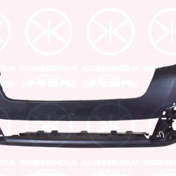 Bumper, Front, with holes for trim/protective strip, with hole(s) for washer nozzle, Trim Level: FACELIFT, Model Year from: 2015, 16 135 638 80 (PEUGEOT), 16 135 638 80 (CITROEN)