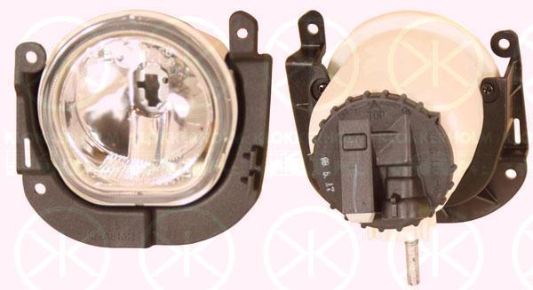 Front Fog Light, H1, with bulb holder, Left Front, not for trim level: Cargo, 0001357925080 (FIAT), 1357925080 (FIAT), 6206 K3 (PEUGEOT), 6206 K3 (DS), 6206 K3 (CITROEN)