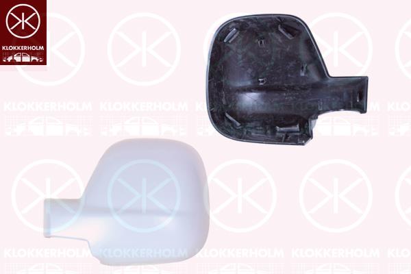 Housing, exterior mirror, Left, OE-TYPE, w/primer, 1616869680 (PEUGEOT), 1616869680 (CITROEN), 1616869680 (DS)