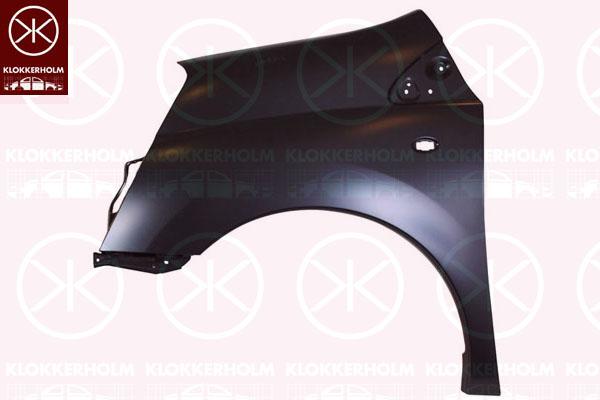 Wing, Left Front, with hole for direction indicator, 0001400342488 (FIAT), 1400342488 (FIAT), 7840 R6 (PEUGEOT), 7840 R6 (DS), 7840 R6 (CITROEN)