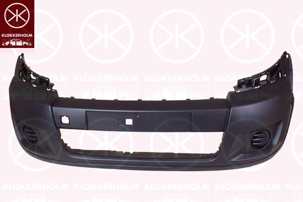 Bumper, Front, black, 0001497581078 (FIAT), 1497581078 (FIAT), 7401 FQ (PEUGEOT), 7401 FQ (DS), 7401 FQ (CITROEN)