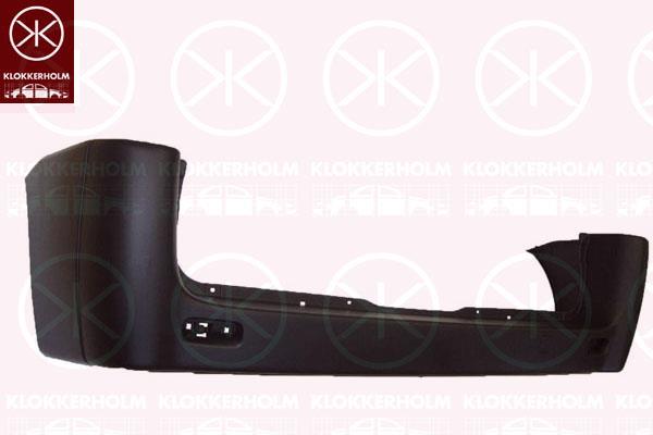 Bumper, Rear, black, Axle Distance [mm]: 3000, 0001497604078 (FIAT), 1497604078 (FIAT), 7410 AS (PEUGEOT), 7410 AS (DS), 7410 AS (CITROEN)