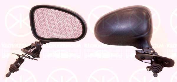 Exterior Mirror, Control: cable pull, Convex, Right, 96314385 (DAEWOO), 96323392 (CHEVROLE)