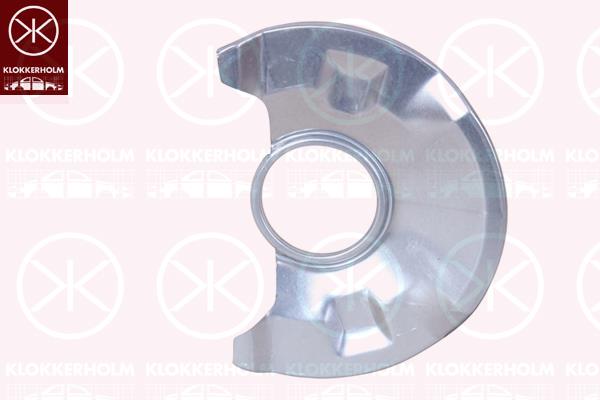 Splash Guard, brake disc, Front Axle, Zinc-coated, 96316764 (CHEVROLE), 96316764 (DAEWOO), 96316764 (OPEL)