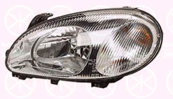 Headlight, H4, for vehicles with headlight levelling, with motor for headlamp levelling, Right, Housing Colour: grey, 96304611 (CHEVROLE)