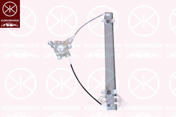 Window Regulator, OE-type, without electric motor, Electric, Right Front, 96247389 (DAEWOO), 96247389 (CHEVROLE)