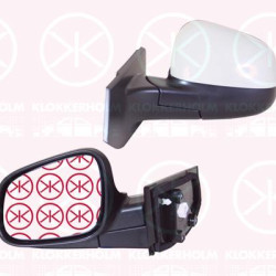 Chevrolet Spark Veidrodis, Left, for electric mirror adjustment, w/primer, Heatable, Number of pins: 5, Convex, 95905531 (DAEWOO), 95905531 (CHEVROLE)