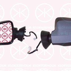 Dacia Logan Veidrodis, Right, for electric mirror adjustment, Heatable, Convex, w/primer, 82 00 497 513 (RENAULT)