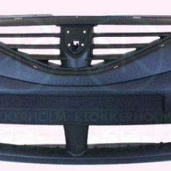 Bumper, Front, black, without hole(s) for fog lights, 60 01 546 781 (RENAULT), 60 01 549 906 (RENAULT), 60 01 549 906 (DACIA), 6001548766 (DACIA)