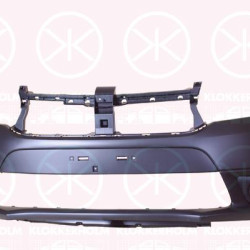 Bumper, Partial primed, Front, without hole(s) for fog lights, Trim Level: Stepway, 62 02 208 02R (DACIA), 620229382R (DACIA)