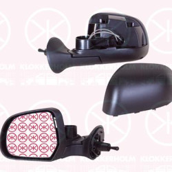 Exterior Mirror, Left, Control: cable pull, Convex, 82 00 947 342 (RENAULT), 96 30 233 79R (RENAULT), 96 30 251 11R (RENAULT), 963736608R (RENAULT)