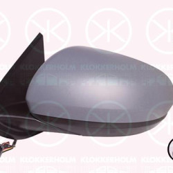 Veidrodis, Left, for electric mirror adjustment, Heatable blind spot mirror, Number of pins: 7, Convex, w/primer, 963737712R (RENAULT), 963026917R (RENAULT), 963666389R (RENAULT)