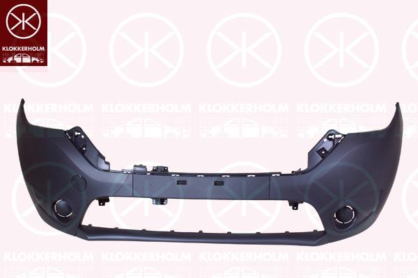 Bumper, Front, black, 620221477R (DACIA)