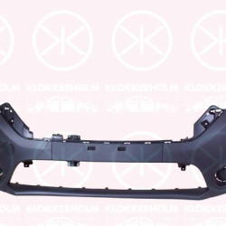 Bumper, Front, black, 620221477R (DACIA)