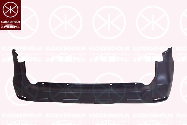 Bumper, Rear, Smooth, black, 850226654R (DACIA)