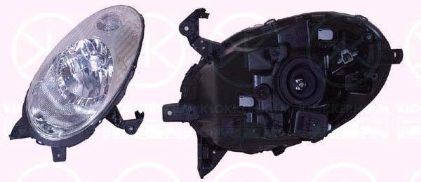 Nissan Micra Priekinis žibintas, H4, with motor for headlamp levelling, Valeo, Left, Illuminance [lx]: 17.5, 26060 AX700 (NISSAN), 26060-BC50A (NISSAN)