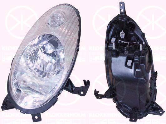 Nissan Micra Priekinis žibintas, H4, for vehicles with headlight levelling, Left, Illuminance [lx]: 12.5, T.Y.C, 26060 AX700 (NISSAN)