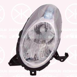 Nissan Micra Priekinis žibintas, Right, H4, with motor for headlamp levelling, 26010BG10B (NISSAN)