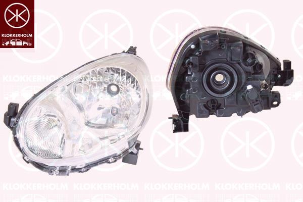 Nissan Micra Priekinis žibintas, H4, without motor for headlamp levelling, Left, Illuminance [lx]: 17.5, 26060 1HB0A (NISSAN), 26060 1HB0C (NISSAN)