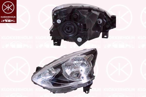 Nissan Micra Priekinis žibintas, H4, Left, Illuminance [lx]: 12.5, without motor for headlamp levelling, 260603HN1A (NISSAN), 26060-3HN1A (NISSAN), 260653HN1A (NISSAN)