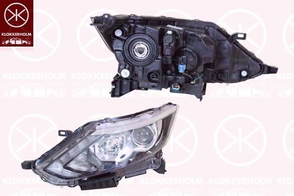 Nissan Qashqai Priekinis žibintas, Left, Illuminance [lx]: 25, H7, H11, with motor for headlamp levelling, with daytime running light (LED), 260604EH0A (NISSAN), 260604EH1A (NISSAN), 260604EH2A (NISSAN)