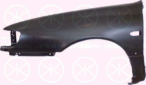 Wing, Left Front, with hole for direction indicator, 63101 62C30 (NISSAN), 6310150C30 (NISSAN), -63101-62C30 (NISSAN), -F3101-50C00 (NISSAN)