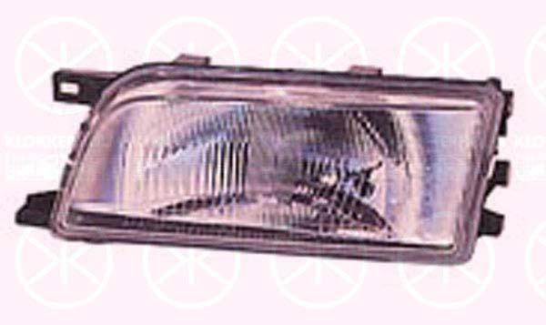 Headlight, H4, for vehicles without headlight levelling, Depo, Left, Illuminance [lx]: 17.5, B6060 63C02 (NISSAN)