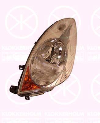 Headlight, H4, with motor for headlamp levelling, Valeo, Right, Illuminance [lx]: 17.5, 26010 9U100 (NISSAN), 26010 9U10A (NISSAN)