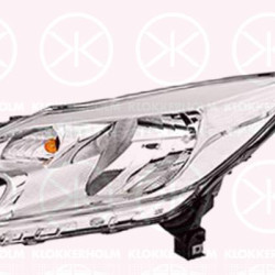 Headlight, Right, Illuminance [lx]: 12.5, H4, with motor for headlamp levelling, Valeo, 26010-3VV0A (NISSAN), 26015-3VV0A (NISSAN)