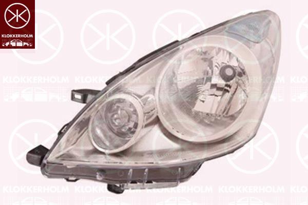 Headlight, Left, H4, without motor for headlamp levelling, 26060 BH10A (NISSAN)