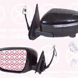 Nissan Juke Veidrodis, Left, Electronically foldable, with camera, for electric mirror adjustment, Number of pins: 15, Number of pins: 2, w/primer, Heatable, Convex, 96374-BV81C (NISSAN), 96302-BV91A (NISSAN), 96302BV95A (NISSAN), 96302-BV95A (NISSAN)