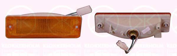 Direction Indicator, King Cab, with bulb holder, yellow, Left Front, B6135 12G02 (NISSAN), B613512G02 (NISSAN)