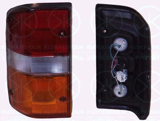 Tail Light Assembly, GR, with bulb holder, Left, not ECE approved, 26555 05J00 (NISSAN), -26555-05J00 (NISSAN)