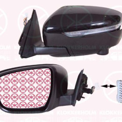 Nissan X-Trail Veidrodis, Left, for electric mirror adjustment, for vehicles with lane keeping assist, Electronically foldable, Heatable, with indicator, Convex, Number of pins: 13, 963744CA0A (NISSAN), 96302-4CC8A (NISSAN)