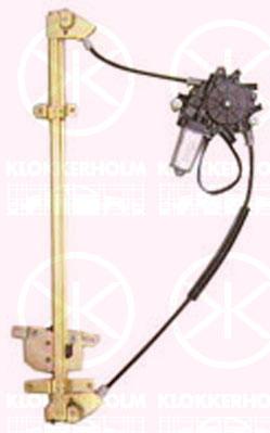 Window Regulator, with electric motor, Electric, Right Front, 80700 9C001 (NISSAN)