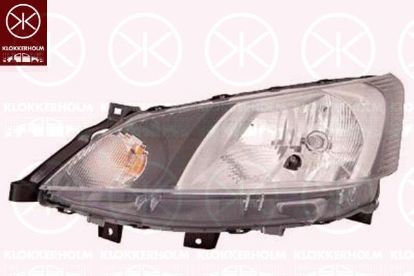 Headlight, Left, Vehicle Production Country: Spain, H4, without motor for headlamp levelling, Valeo, 26060BJ10A (NISSAN), 26060-BJ10A (NISSAN)