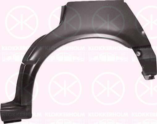 Quarter Panel, 4-dr, Wheel Arch Border, Repair Panel, Left Rear, Outer section, 