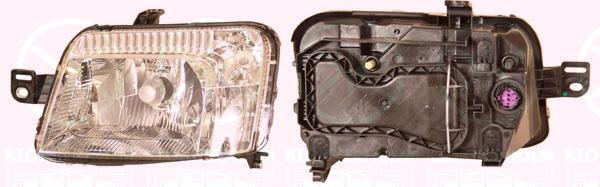 Headlight, H4, with motor for headlamp levelling, Left, Illuminance [lx]: 12.5, Number of pins: 8, 0000051867677 (FIAT), 51867677 (FIAT)