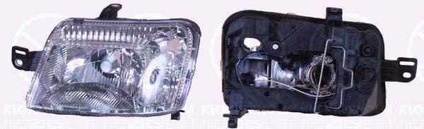 Headlight, H4, with motor for headlamp levelling, Right, Number of pins: 14, Illuminance [lx]: 17.5, 0000051717075 (FIAT), 51717075 (FIAT), 51794153 (FIAT)