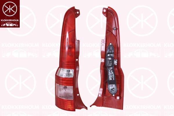 Tail Light Assembly, with bulb holder, Left, Housing Colour: red, 0000051705459 (FIAT), 51705459 (FIAT)