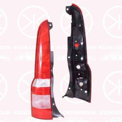 Tail Light Assembly, without bulb holder, Left, Housing Colour: black, 0000051763007 (FIAT), 51763007 (FIAT)