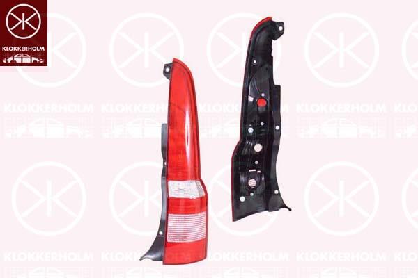 Tail Light Assembly, without bulb holder, Right, Housing Colour: black, 0000051763006 (FIAT), 51763006 (FIAT)