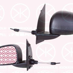 Exterior Mirror, Control: cable pull, Convex, Left, 0000735531722 (FIAT), 0000735531723 (FIAT), 0000735534266 (FIAT), 735512998 (FIAT), 735513033 (FIAT), 735531722 (FIAT)