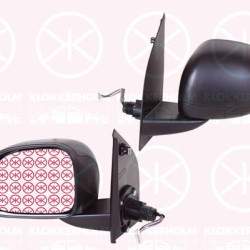 Exterior Mirror, Left, for electric mirror adjustment, with thermo sensor, Convex, 0000735513000 (FIAT), 0000735531726 (FIAT), 0000735531727 (FIAT), 735513000 (FIAT), 735531726 (FIAT), 735531727 (FIAT)