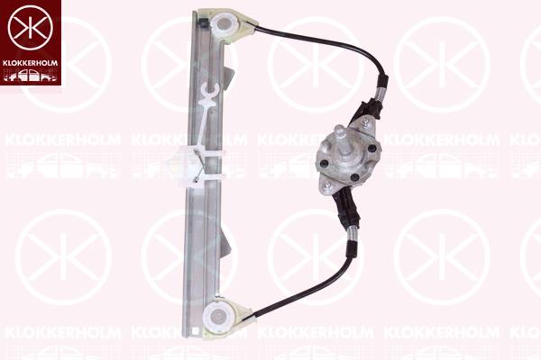 Window Regulator, Manual, Right Rear, 0000046803653 (FIAT), 46803653 (FIAT)