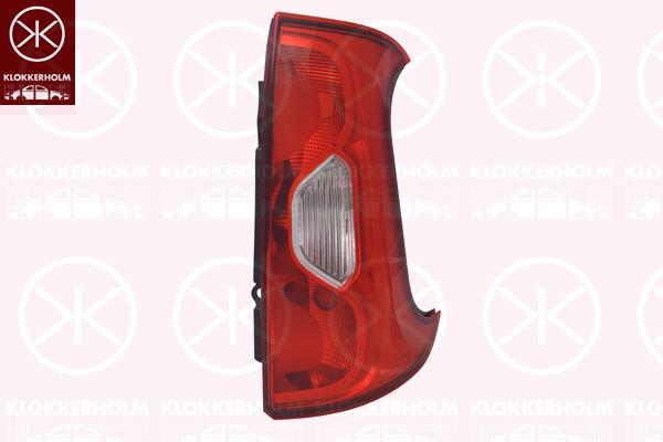 Tail Light Assembly, without bulb holder, Right, 0000051843642 (FIAT), 0000052102350 (FIAT), 51843642 (FIAT)